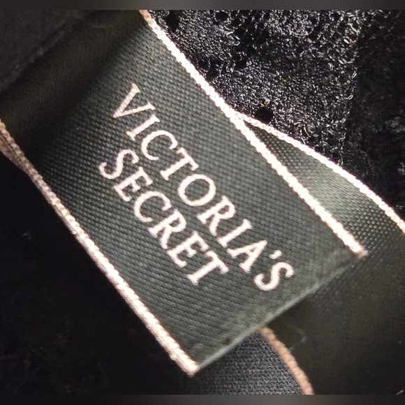 Victoria’s Secret Black Lace Longline Bra 36C Underwire - Picture 13 of 14